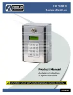Access One DL1000 Product Manual preview