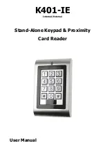 Access security product K401-IE Manual preview