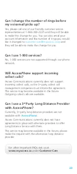 Preview for 23 page of Access AccessPhone Get Started