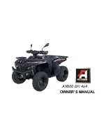 Preview for 1 page of Access AX600 EFI 4x4 Owner'S Manual