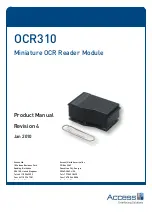 Access OCR310 Product Manual preview