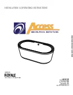 Предварительный просмотр 1 страницы Access ROYALE Installation & Operating Instructions Manual