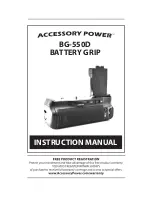 Accessory Power BG-550D Instruction Manual preview