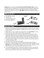 Preview for 2 page of Accessory Power BG-550D Instruction Manual