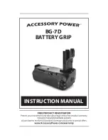 Accessory Power BG-7D Instruction Manual preview