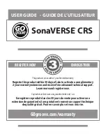 Preview for 1 page of Accessory Power GO groove SonaVERSE CRS User Manual