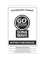 Accessory Power Gogroove SonaWAVE Instruction Manual preview