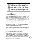 Предварительный просмотр 36 страницы Accessory Power ReVIVE series Manual