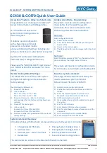 Preview for 1 page of AccessZone GC430 Quick User Manual