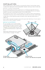 Preview for 6 page of Acclaim Lighting AL Graze AC 2700K white User Manual