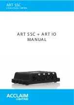 Preview for 1 page of Acclaim Lighting Art SSC Manual