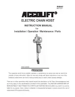 ACCO Brands ACCOLIFT series Instruction Manual preview