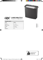 Preview for 2 page of ACCO Brands GBC Shredmaster PS06-02 Manual