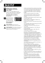 Preview for 12 page of ACCO Brands LEITZ IQ Protect Instructions For Use Manual