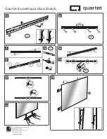 Preview for 2 page of ACCO Brands Quartet InvisaMount Glass Board Manual