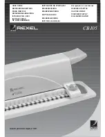 Preview for 1 page of ACCO Brands REXEL CB105 User Manual