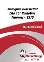 Preview for 1 page of ACCO Brands Swingline ClassicCut lite 9312 Operating Instructions