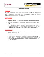 Accom Abekas MultiFlex 6000 Quick Reference Manual preview