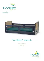 Accora FloorBed 2 Siderails Instruction Manual предпросмотр