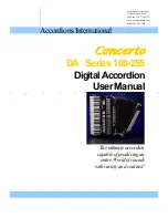 Accordions International Concerto DA-200 User Manual предпросмотр