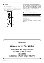 Preview for 17 page of Accorroni GTF 220 Installation, Use And Maintenance Manual