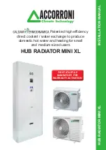 Предварительный просмотр 1 страницы Accorroni HUB RADIATOR MINI 11.0 Installation Manual