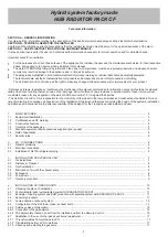 Preview for 3 page of Accorroni HUB RADIATOR PACK CF 3.0 Technical Information