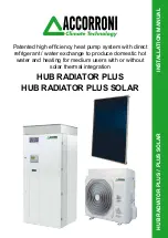 Предварительный просмотр 1 страницы Accorroni HUB RADIATOR PLUS Installation Manual