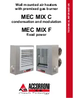 Accorroni MEC MIX C Technical Information предпросмотр