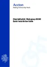 Preview for 1 page of Accton Technology cheetahswitch workgroup-3024c Quick Installation Manual