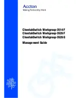 Accton Technology CheetahSwitch Workgroup-3514F Management Manual preview