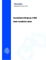 Accton Technology CheetahSwitch Workgroup-3726M Quick Installation Manual preview