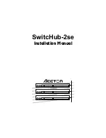 Preview for 1 page of Accton Technology SwitcHub-2se Installation Manual