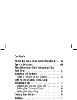 Preview for 5 page of Accu-Chek ADVANTAGE User Manual