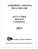 Preview for 1 page of Accu-Chek Inform II Competency Manual