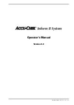 Preview for 3 page of Accu-Chek Inform II Operator'S Manual