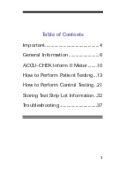 Preview for 3 page of Accu-Chek Inform II Quick Reference Manual