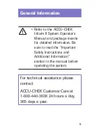 Preview for 6 page of Accu-Chek Inform II Quick Reference Manual