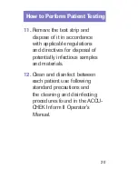 Preview for 20 page of Accu-Chek Inform II Quick Reference Manual