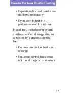 Preview for 22 page of Accu-Chek Inform II Quick Reference Manual