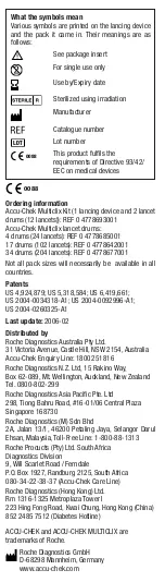 Preview for 8 page of Accu-Chek Multiclix User Manual