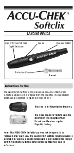 Preview for 1 page of Accu-Chek Softclix User Manual