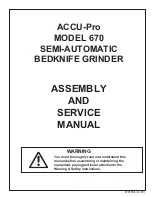 ACCU-Pro 670 Assembly And Service Manual preview