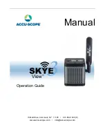 Предварительный просмотр 1 страницы Accu-Scope SKYE View 3 Manual