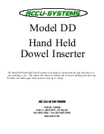 ACCU-SYSTEMS DD Manual preview