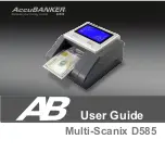 Preview for 1 page of AccuBANKER D585 User Manual