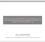 Предварительный просмотр 2 страницы AccuBANKER D585 User Manual