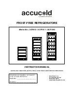 Preview for 1 page of Accucold ACR1151 Instruction Manual