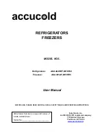 Preview for 1 page of Accucold ADA305AF User Manual