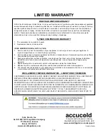 Preview for 12 page of Accucold AL650 Series User Manual